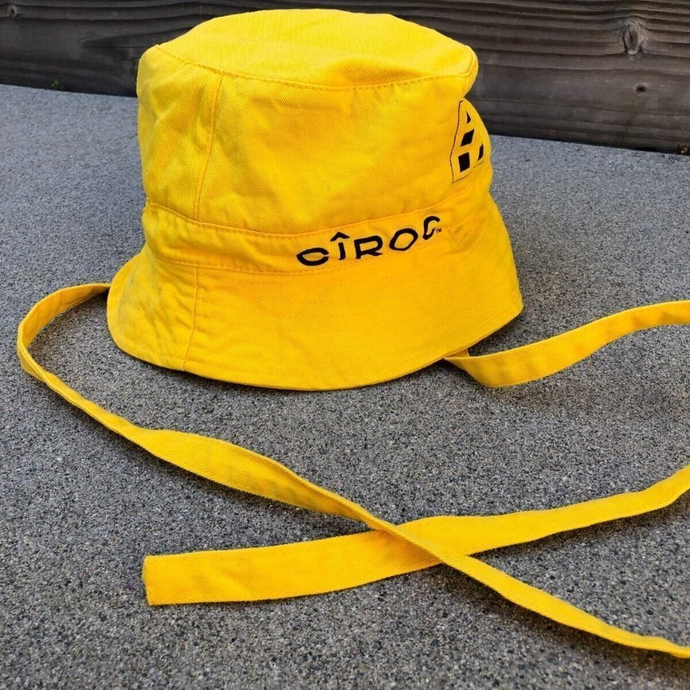 ROMEO HUNTE x CIROC Bucket Hat Unisex Yellow 100% Cotton Cap Designer​​​​​​